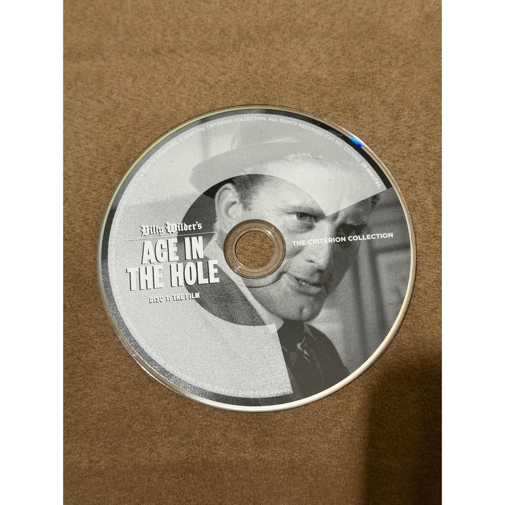 Ace in‎ the Hole Criterion Collection DVD Disc only 1 The Film Billy Wilder